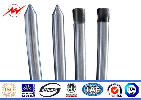Tensile Strength Copper Bonded Earth Rod / Ground Rod With All Kinds Clamps