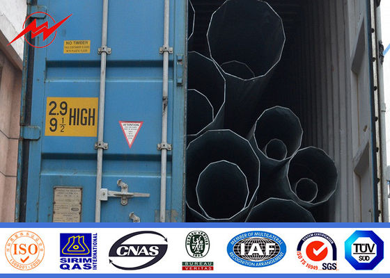 Spray Paint Galvanised Steel Poles Street Dual Lamp Outdoor Light Pole