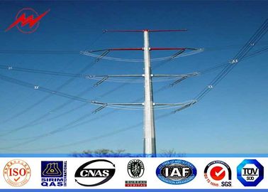 Sıcak Dip Galvanize 60 ft Uzunluk 70 ft 90 ft Elektrik Dağıtımı için Çelik direği