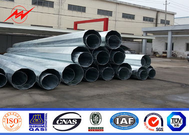 Uzun ömürlü ve korozyona dayanıklılık için sıcak daldırılmış galvanizli Q345 GR65 elektrikli güç direği