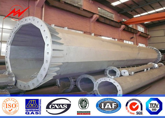 Mobil İletim Hattı İçin 16 Taraflı Çelik Mikrodalga Mono Kutup Kulesi