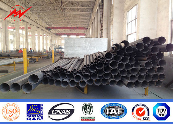 33kv Polygonal GR 65 Material Electric Power Pole For Transmission Project