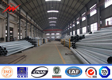NEA Hot Dip Galvanize Tubular Pole 25ft 35ft 45ft Güç iletimi için