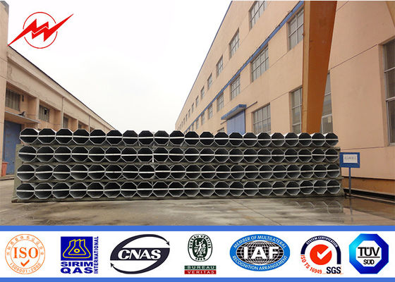 Transmission Line Electrical Power Pole 8m 2.5KN S500MC AWS D 1.1 Galvanized Steel
