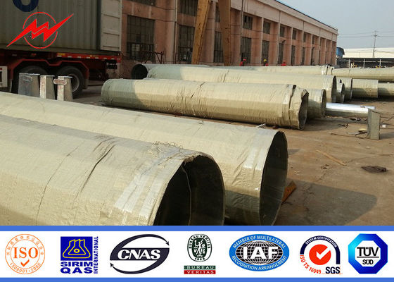 Philippine NEA 69KV Electric Steel Tubular Pole With Galvanization Anticorrosive