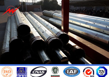 10 Kv - 550 Kv Galvanizli Çelik Direk 1200kg Yük Ağırlığı 8/12 Taraf