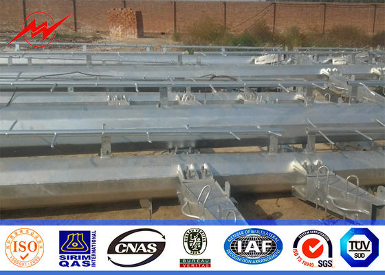 33kV İletim Hattı Galvanizli Çelik Çelik Yardımcı Kutbu Elektrikli Teleskopik Kutup