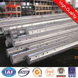 36m Yuvarlak Tapered Elektrik Gücü direği 550 KV Hava hatları için Özel Renk