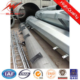 Sıcak Dip Galvanizing Güç Çelik direği Transmisiyonlu Çok Piramitli