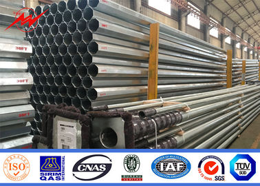 10kv~550kv Elektrikli güç direği 30m/s Sıcak Dip Galvanizasyon iletim hattı ile