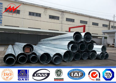 10kv galvanizli aktarım hattı direkleri 30mm Metal Çelik Uygulama Güç direkleri