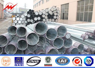 10kv galvanizli aktarım hattı direkleri 30mm Metal Çelik Uygulama Güç direkleri