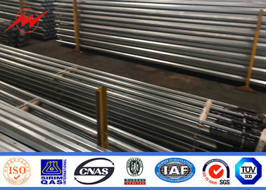 Sekizgen 9m Galvaniz Metal Direk 5.3kn Kopma Yükü 3mm Kalınlık