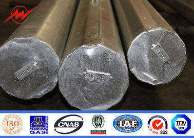 12m Dağıtım direği Galvanize Elektrik Çelik Güç direği Çapraz Kol