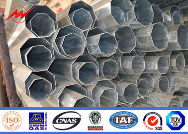 12m Dağıtım direği Galvanize Elektrik Çelik Güç direği Çapraz Kol