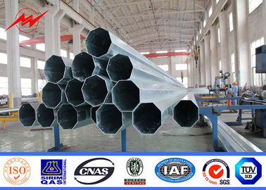 İletim Hattı İçin Borulu Çelik Galvaniz Elektrik Kutbu 10kv