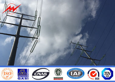 Konoid Şekli Elektrik Direği 9m Galvanizli Çelik Güç Direği
