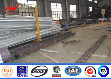 Q235 Q345 Q460 69kv Galvanizli Çelik Direk, Enerji Nakil Hattı Kutbu