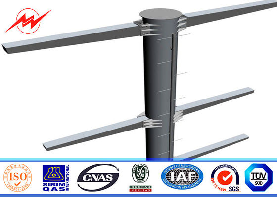 ISO  BV Electrical Steel Power Pole 3mm Thickness With Bitumen Surface