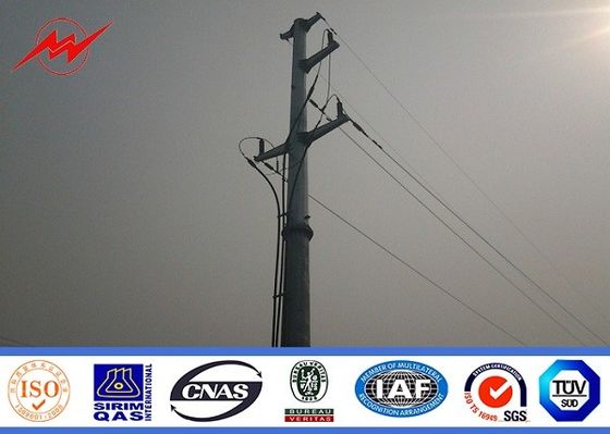Utility Galvanized Power Poles For Power Distribution Line Project
