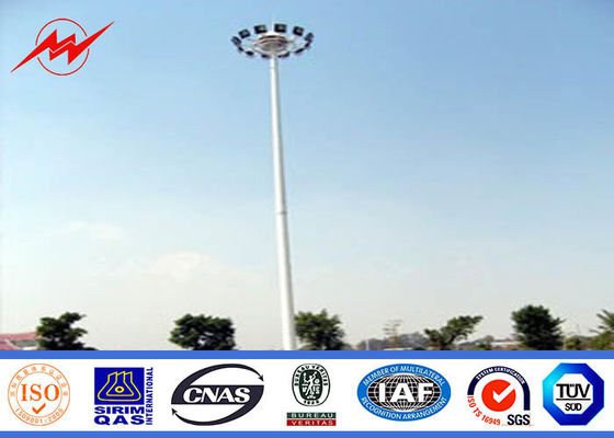 30m outdoor galvanized high mast light pole for football stadium