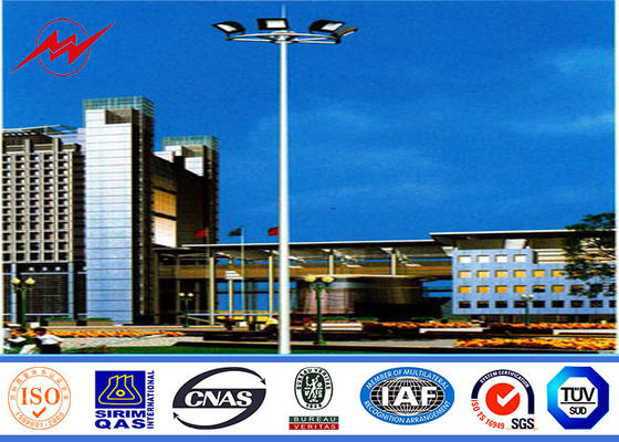 45M 80 nos LED Işıklar Galvanizli Yüksek Direkli Işık Direkli Yuvarlak Fenerli Taşıma Arabası