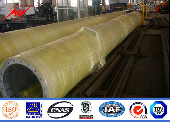 Minimum Galvanizleme ile 50ft Galvanizli Sekizgen Açık Monopole Hücre Kule İletişim Dağıtımı 100