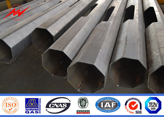 Ünlü Proje Sıcak Daldırma Galvanizli Metal Işık Kutbu, Beyaz Kaplama Hafif Çelik Kutup