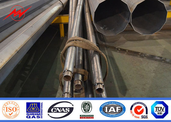 Q235 Q345 Galvanized Steel Street Lighting Pole 4m , 5m , 6m,  8m , 10m , 12m Height
