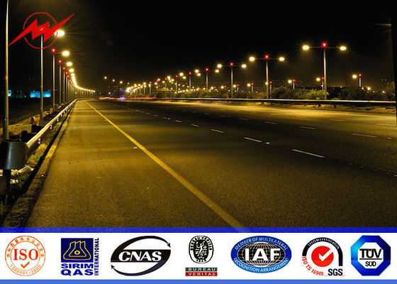 Sıcak Haddelenmiş Çelik Sokak Işık Direkleri 6M 7M 8M 10M Konik Dişliler Tipi