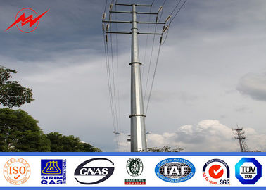 Teklif Sahibi için 43m 320kv NGCP Sıcak Daldırma Galvanizli Çelik Elektrik Yardımcı Direkleri