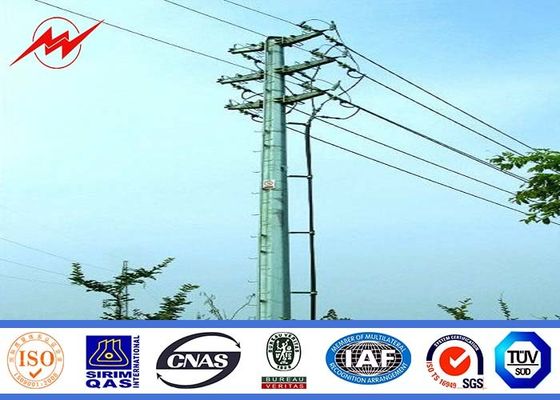 İletim Hattı için 33kv 10m Çelik Güç Kutuplu Elektrik Yardımcı Kutuları