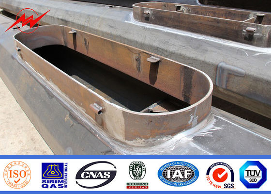 35M Galvanizli Yüksek Direk Hafif Direk Lamba Sütun Kare Lambri Braketi ile