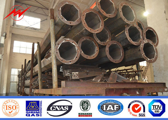 Yol Dağıtımı İçin Sıcak Daldırma Galvanizli 12m Q235 Tek Kollu Sokak Aydınlatma Direkleri