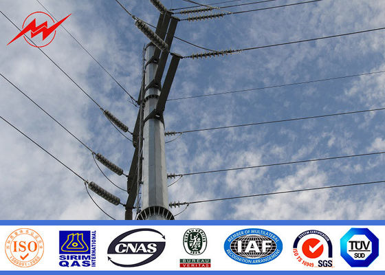 10kv ~ 550kv Elektrik Çelik Programı Kutup Çelik Güç Dağıtım Pole