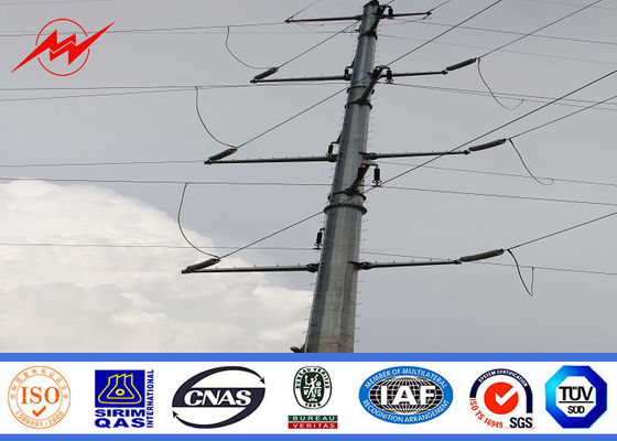 69 KV Alçak Gerilim İletim Hattı İçin Elektrik Çelik Güç Direği