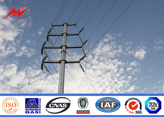Güç Dağıtım Hattı Kutbu için Galvanizli ve Bitümlü Çelik Kutup