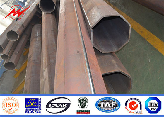 Galvanizli HDG 132KV Elektrik Malzemeleri Sekizgen Çelik Kutup