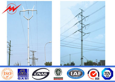 75ft 4mm Q235 Hdg Elektrik Güç Kutup Poligon Çift Çapraz Kol Iso Belgelendirme