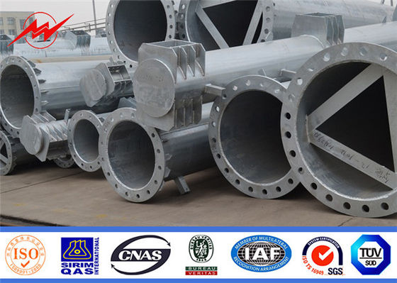 Hat 30ft Elektrik Teleskopik Çelik Yardımcı Direkleri Yüksek Gerilim Güç Aktarımı Kutbu