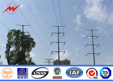 Dağıtım Hattı İletim Projesi için 12M 16KN Çelik Boru Elektrik Direği