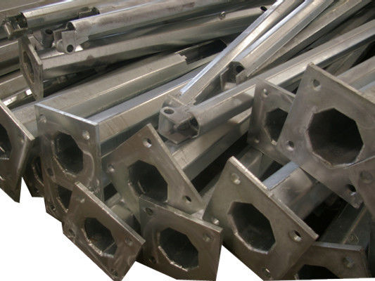 8 M 10m 11.8m Yol Sokak Aydınlatma Direkleri, Galvanizli Çelik Kutup AWS D1.1 Kaynak