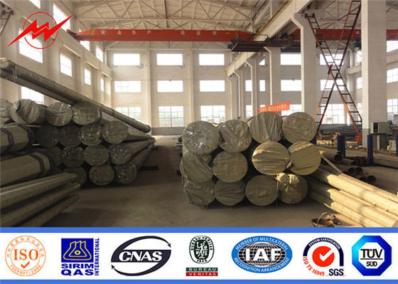 8Ft Slip Ortak Q235 Galvanizli Çelik Kutup, Elektrik Yardımcı Güç Kutbu