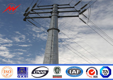 Galvaniz Yüzey İşlemli 15M 1200 Dan Çelik Güç Direği, Boru Çelik Kutup