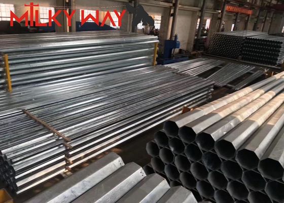 Galvanizli Trafik Lambası Direği 10M Yükseklik 7M Kol