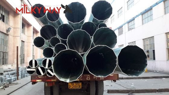 17m Galvanizli Çelik Enerji İletim Direği 1200daN Yük ASTM A123