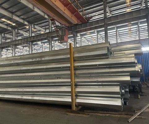 11.9M 8kn Galvanizli Elektrik direği üç bölümlü çok fonksiyonel merdiven üstü