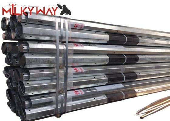 15M 6mm Kalınlığı Özel Güç iletim kutupları Galvanizli çelik
