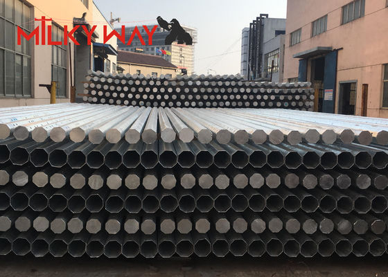 Elektrik Güç İletimi için Sıcak Daldırma Galvaniz Kaplamalı 12m Gr65 Sekizgen Elektrik Çelik Direkleri