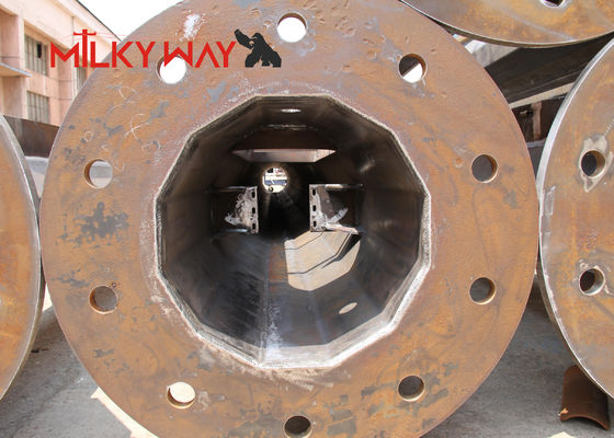 27.5m 32m Galvanizli Çelik Kutup Sağlam ve korozyona dayanıklı yapılar için tercih edilen seçim